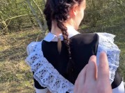 she came with me after school and I fucked her in the woods 1/16