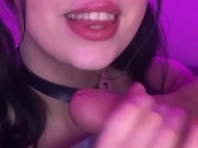 Sucking him off HARD so I can taste his cum❤️ 14/16