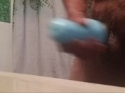 Mega cumshot in double stroker 15/16