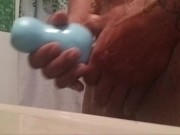 Mega cumshot in double stroker 4/16