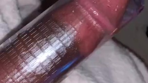 Milking my dick with my pump