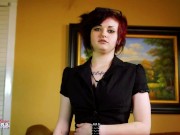 Hot Brunette In Maid Outfit Marci Fucked With Toy! 3/16