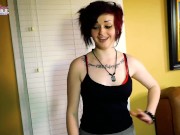 Hot Brunette In Maid Outfit Marci Fucked With Toy! 8/16