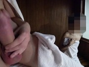 SAUNA ADVENTURE: I'm alone with a dirty milf. She made me cum 4/16