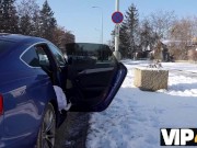 VIP4K. Wife gets her hairy vagina licked and penetrates in the WC 3/16