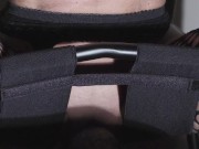 I use the chair to enjoy on his face. Want his tongue in my pussy 15/16