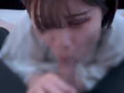 立ちフェラでギンギンにさせて最後は精子をごっくん♡ cum in mouth gokkun 9/16