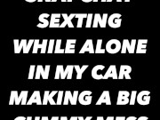 Risky masturbation While I Am In My Car Parked On The Street 1/16