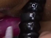 Busty Blonde's Orgasmic Exploration with Toy in Oil 15/16