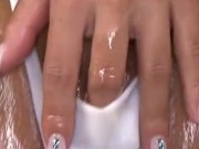 Busty Blonde's Orgasmic Exploration with Toy in Oil 2/16