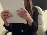 The teacher made me watch her bring herself to orgasm 2/16