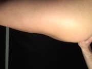 Oiling and smelling this big ass and then fucking it doggy style and leaving the whole load inside