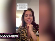 Big boobs babe sharing behind scenes cum on ass first sex of new year, fuzzy furry bra & new bikini for new tits - Lelu Love 5/16