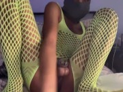 Green Lingerie Butt Play 1 6/16