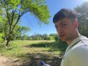 OUTDOOR!  gets a raw fuck in the middle of the forest — xxxVlog ft. Noah Pells 2/16