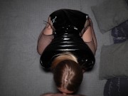 Latex Slut takes Huge Cock and Begs to Cum Inside 2/16