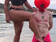 Matriarch Ezada Sinn - ruined orgasms for My human object on the beach (preview) 11/16