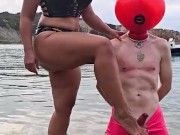 Matriarch Ezada Sinn - ruined orgasms for My human object on the beach (preview) 13/16