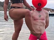 Matriarch Ezada Sinn - ruined orgasms for My human object on the beach (preview) 9/16