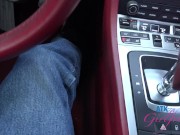 Super sexy Ameena Green gets her pussy fingered and sucks cock in car POV 13/16