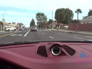 Super sexy Ameena Green gets her pussy fingered and sucks cock in car POV 14/16