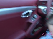 Sloppy Blowjob and fun in the car with Summer Vixen on Beach date POV 15/16