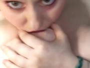 Sucking my own nipples, licking my own tits 4/16