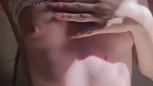 Magrinha Exibida Gemendo no Creampie Proibido