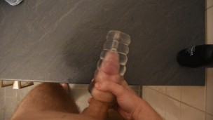 POV: Watch me fill this fleshlight up with cum, while moaning