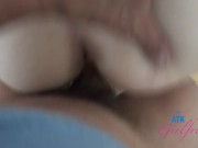 Super sexy Valentina Jade amateur with pretty blue eyes sucks cock and orgasms on cock POV 16/16