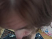 Super sexy Valentina Jade amateur with pretty blue eyes sucks cock and orgasms on cock POV 7/16