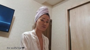 Insomnia? Asian stepmom will help you! "just relax, do you like my lips? Do you like my tits"