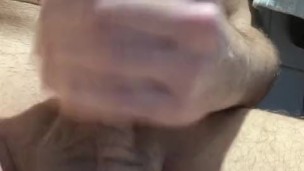 Jerking in pool locker-room, no cum