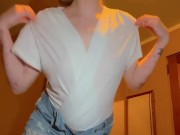 Strip tease and ride my 7 inches 1/16