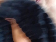 SOLO GIRL HOME VIDEO, german dirty talk, clit rubbing orgasm -  Ela Stance 8/16