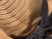 POV waitress sucking my cock in villa s swimming pool 3/16