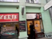 MATURE4K. Buddy puts penis in mature madam's Booby M opening instead of help 3/16