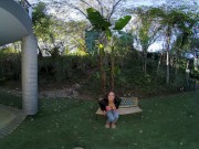 When You Want Something You Will Do Anything Including Jumping Over Hailey Rose's Garden Fence 1/16