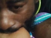 PRETTY BREASTS TITTY SUCK BEFORE BIG BLACK BALLS GETS ATE UP!!!!!!!! 1/16