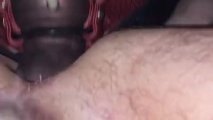 Shoving my BIG COCK DEEP in his ASS makes me CUM HARD Vibrating panties.