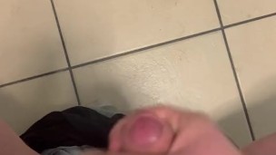 Big boy makes mess on bathroom floor!!!