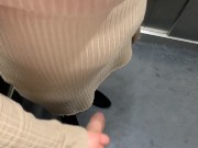 An unknown girl sucks my cock in the elevator and we get caught 11/16