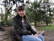 pretty 18 year old brunette goes to a porn casting 4/16