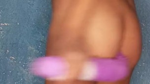 Uso tapón anal cola de zorro para follar culo apretado