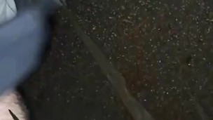 trans girl pees in public
