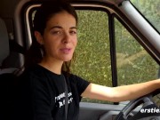 Ersties - Sexy Brunette Does Naughty Things In Her Van In Public Places 12/16