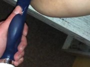 SHE’S A NYMPHO,SHE PLAYED WITH HER VIBRATOR AND THEN SHE WANTED TO FUCK 12/16