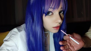 Hot Egirl being fed cigarette by stepdad (full vid on my 0nlyfans/ManyVids)