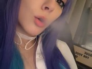 Cute Anime Girl smoking a cig(full vid on my 0nlyfans/ManyVids)