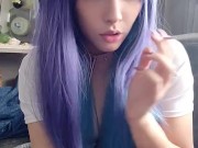 Cute Anime Girl smoking a cig(full vid on my 0nlyfans/ManyVids)